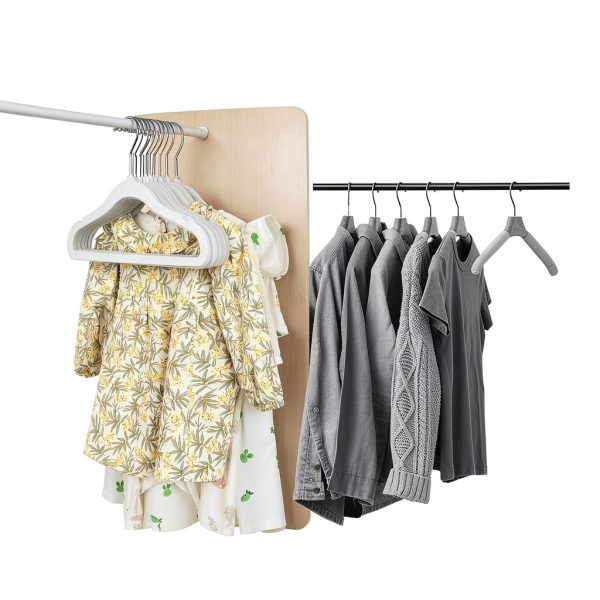GoodtoU Kids Closet Hangers 11.8 Inch 50 Pack Velvet Anti‑Slip Gray-6