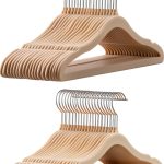 GoodtoU Velvet Kids Closet Hangers 14.3 Inch 50 Pack Beige-0