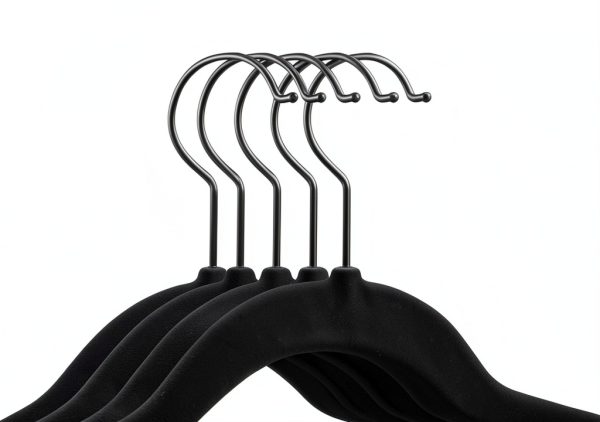 MIZGI Velvet Kids Closet Hangers 50 Pack Kids-50 Pink/Silver Anti Slip-3