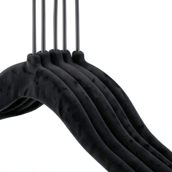 MIZGI Velvet Kids Closet Hangers 50 Pack Kids-50 Pink/Silver Anti Slip-4