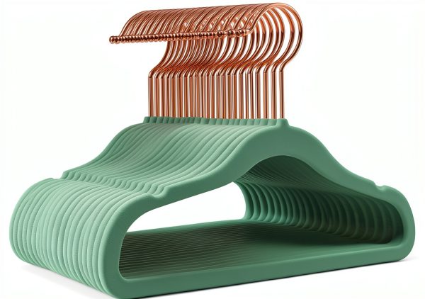 Ulimart Kids Closet Hangers 14 Inch Teal Velvet Non Slip 50 Pack-0