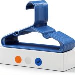 SereneLife Kids Plastic Hangers 40 Pack Non Slip Blue Closet Organizer-0