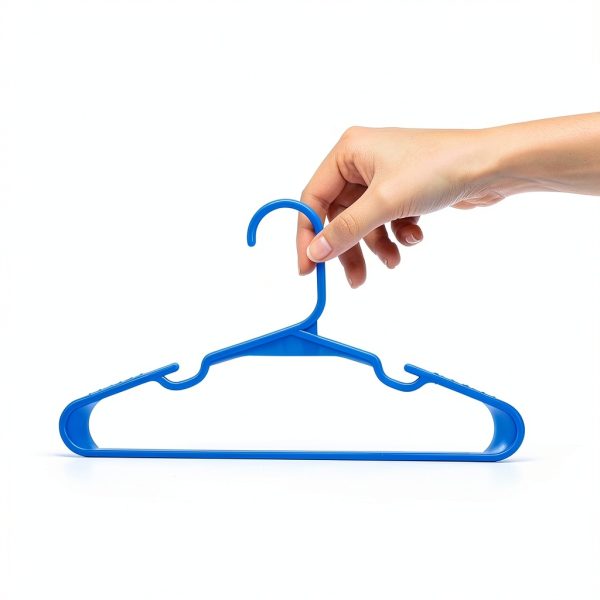 SereneLife Kids Plastic Hangers 20 Pack Blue Non‑Slip Space‑Saving-1