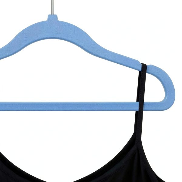 GoodtoU Kids Closet Hangers 11.8 Inch 20 Pack Velvet Anti‑Slip Blue-2