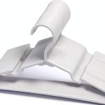 VIIBASE Children Closet Hangers 20 Pack White Plastic Anti Slip Design-0