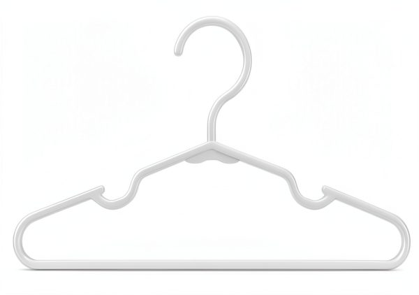 Kids Clothes Hangers VIIBASE 40‑Piece White Plastic Non‑Slip Design-1