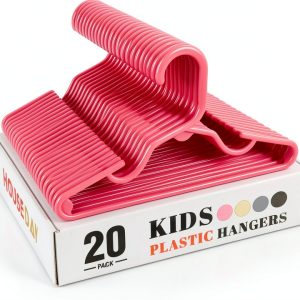 Baby Clothes Hangers HOUSE DAY Slim Space Saving ABS Plastic 20 Pack-0