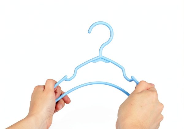 Kids Clothes Hangers VIIBASE 40‑Piece White Plastic Non‑Slip Design-2