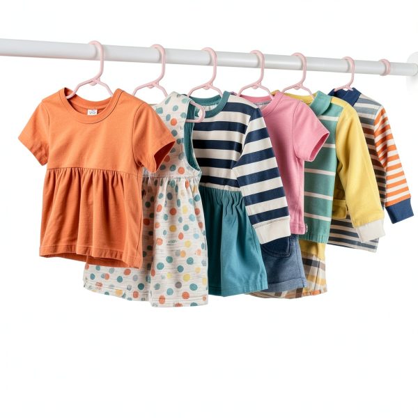 Baby Plastic Hangers HOUSE DAY 60 Pack Pink Anti‑Slip Space‑Saving-8
