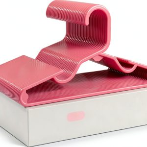 Baby Plastic Hangers HOUSE DAY 60 Pack Pink Anti‑Slip Space‑Saving-0