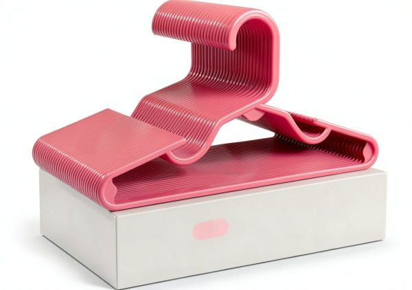 Baby Plastic Hangers HOUSE DAY 60 Pack Pink Anti‑Slip Space‑Saving-0