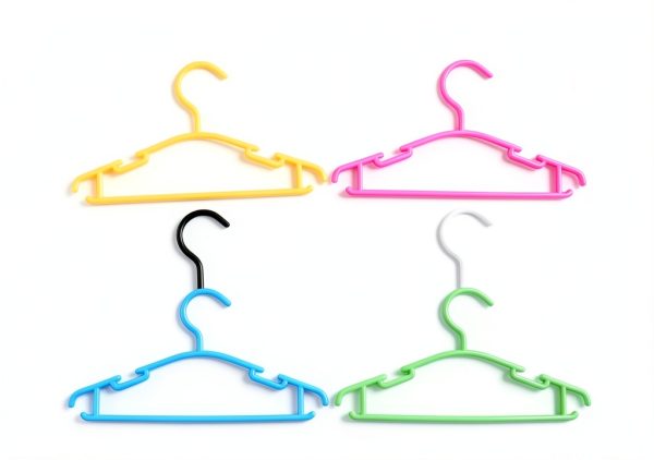 VIIBASE Kids Closet Hangers 120 Count Plastic Triangular White-4