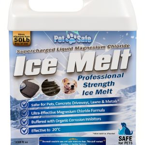 Petra Pet Safe Ice Melt - Deicer for Driveway & Sidewalks Magnesium Chloride Ice Melt, Deicer Spray, Pet Safe Salt Ice Melt, Ice Dam Melt, Liquid Ice Melt - Safe, Fast and Effective (1 Gallon)-0